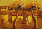 Framför By art nr. 20065. Mått ink ram. 35x45. Signerad Kaj Morten