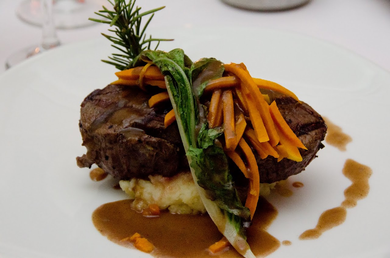 Entrees at Casanova restaurant