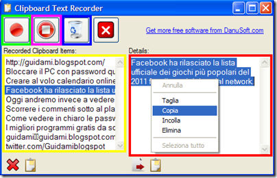 Clipboard Text Recorder