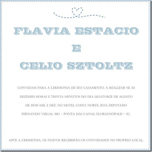 Convite M-08-01 Convite M-08-01