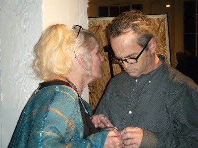Patti McGee conferring with Bruce at the 2010 Hall Of Fame awards.