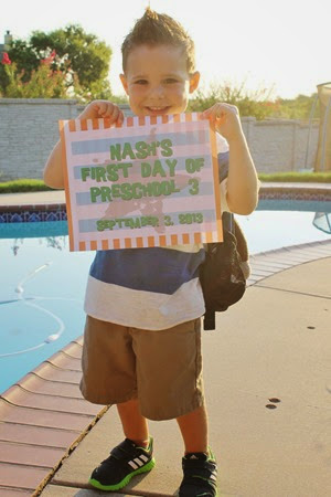 Nash's First Day of Preschool 009