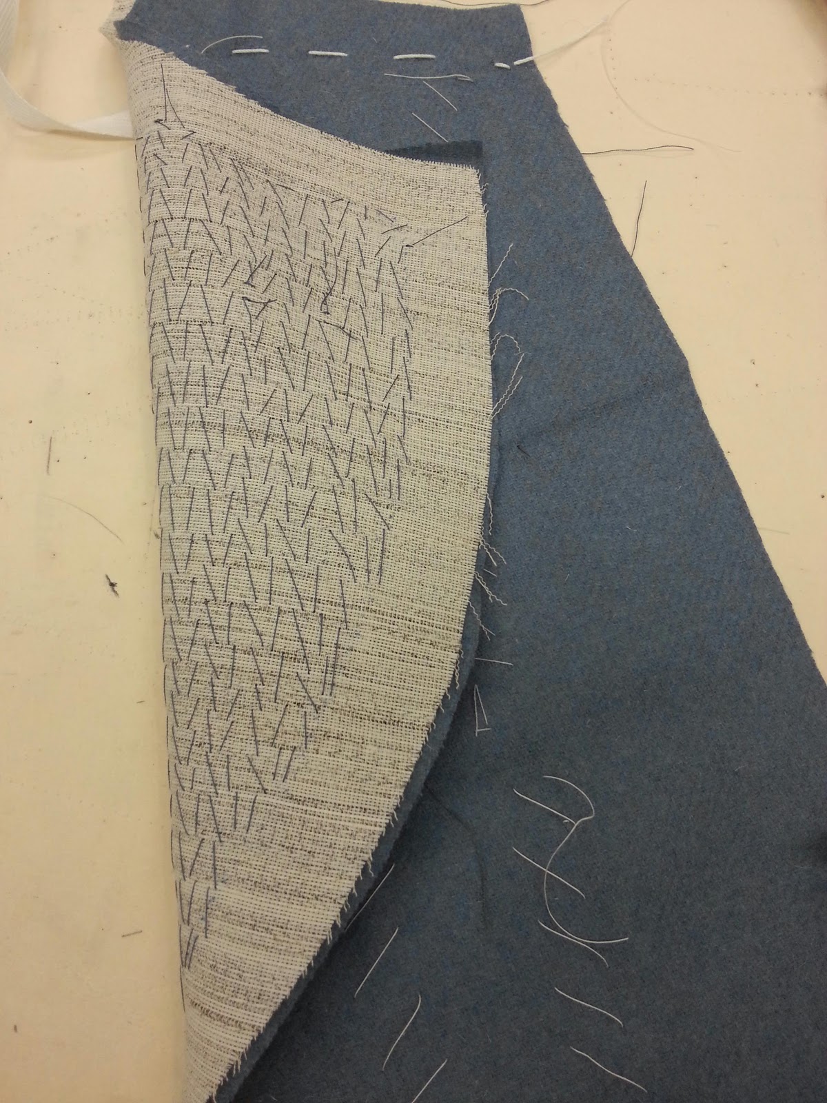 tortuga Steps for Pad Stitching the Lapel