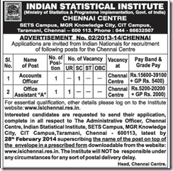 ISI-www.IndGovtJobs.in