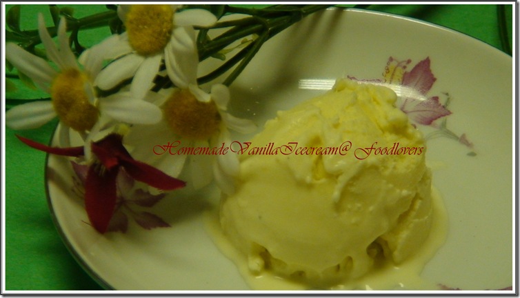 Homemadevanilla icecream
