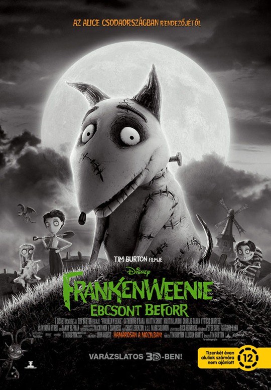 Frankenweenie - Ebcsont beforr magyar plakát