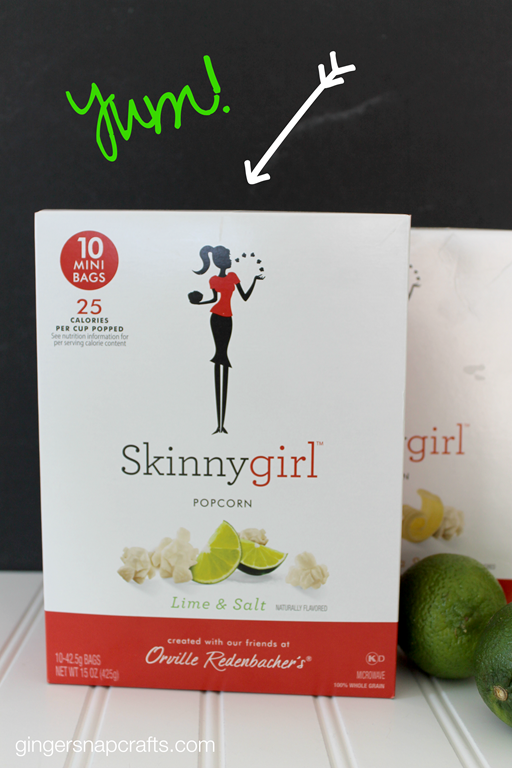 Ginger Snap Crafts Skinny Pumpkin & Caramel Popcorn {snacking recipe