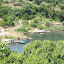 Fishing village from the Roman ruins at Butrint, Albania.