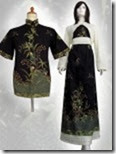 contoh baju batik model dress terbaru