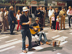 Street musicians in Stockholm, Sweden Street musicians in Stockholm, Sweden