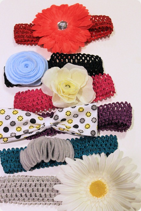 diy baby headband flowers