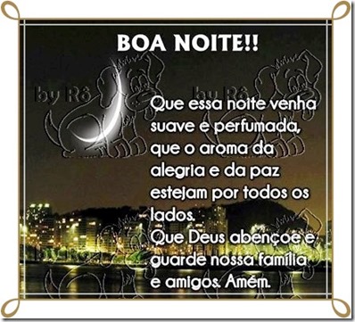 04 DE AGOSTO...BOA NOITE