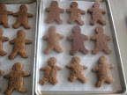 Khalil's gingerbread men turned out so cute! These were amazing with coffee the next morning.