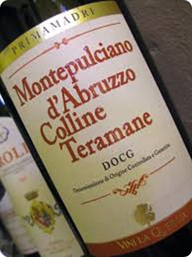 vino Montepulciano d’Abruzzo Colline Tera vino Montepulciano d’Abruzzo Colline Tera
