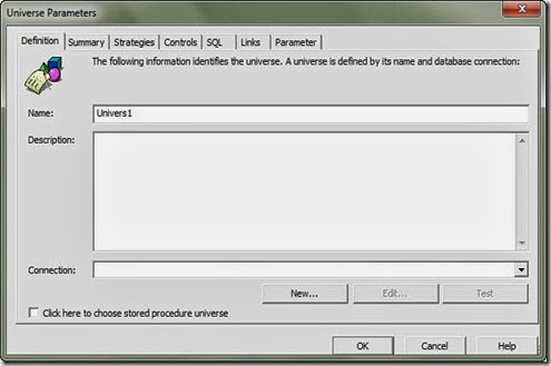 Universe Parameters Definition