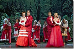 White Christmas PPH 532<br />Irving Berlin's White Christmas, at Papermill Playhouse,<br />11/15/11<br />directed by Marc Bruni, with choreography by Randy Skinner set design by Anna Louizos , costumes by Carrie Robbins, lighting design by Ken Billington, hair and wig design by Mark Adam Rampmeyer<br /><br />© T Charles Erickson Photography<br />http://tcharleserickson.photoshelter.com/