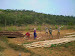 Th emain shed is being rebuilt as a pavilion with living quarters for 8 people, and basic facilities like library, lounge. lockers, seed store etc. The design is based on those developed at Auroville. Work began with consultations in late Feb,2009