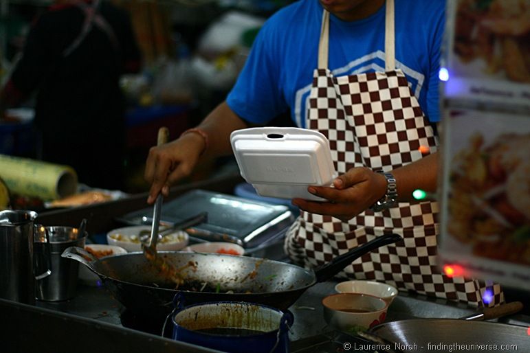Food vendor night market Hua Hin Thailand