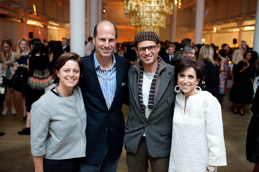 Wedding planner Nicky Reinhard, caterer Peter Callahan, event designer David Stark, and myself.