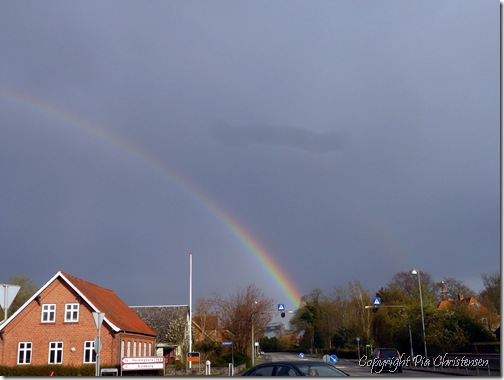 Regnbue over Sakskøbing Regnbue over Sakskøbing