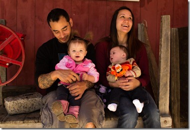 Josh and Norma and babies