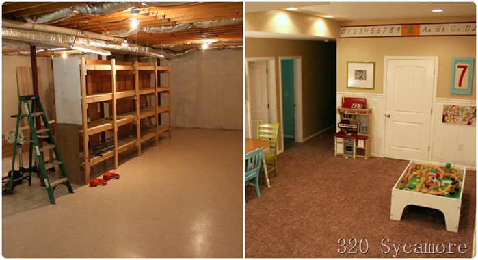 playroom before after