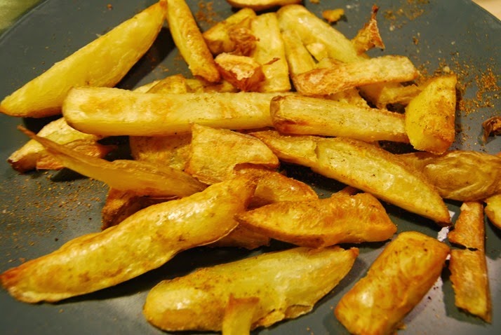 DSC_5750 patate al curry ed aglio al forno senz'olio