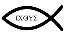 c0 Christian fish symbol with ΙΧΘΥΣ inside