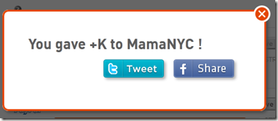 You Gave +K to MamaNYC
