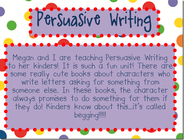 Writing persuasive