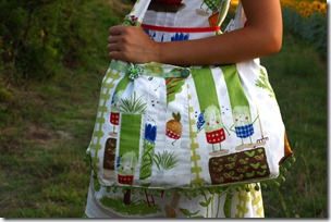 Vestito borsa orto e girasoli-018