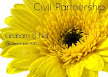 Yellow Gerbera 2 Folded Invitation