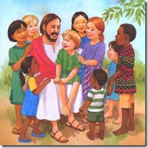 jesus e crianças