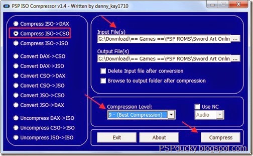 มือใหม่ใช้ PSP ตอนที่ 7 การแปลงไฟล์เกมส์ PSP ระหว่าง ISO และ CSO