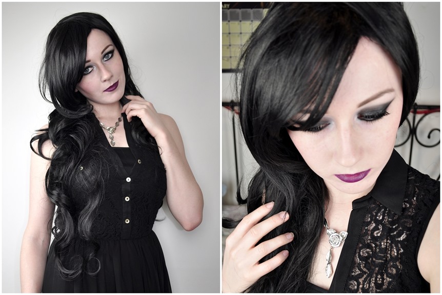 geisha wigs winter goth ootd