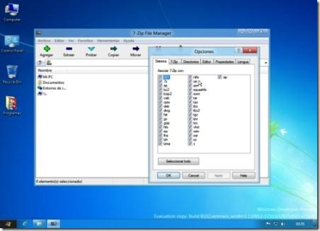 7-Zip en Windows 8