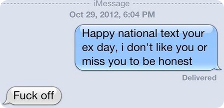 National text your ex day