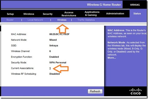 how to check router status