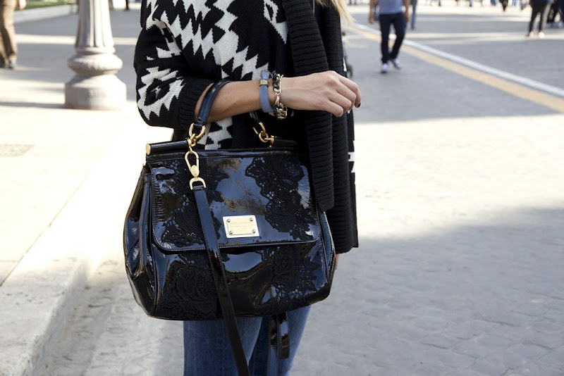 Roma Jolie Moi, Rifle Jeans, Dr, Martens Shoes, Valentino Sunglasses, Miss Sicily, Miss Sicily Bag, Dolce&Gabbana Bag, Dolce&Gabbana Miss Sicily Bag, Le Silla, Top Shop Necklace, Rome, Roma