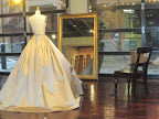 Once the skirt was completed, Steven tacked the hem by hand.