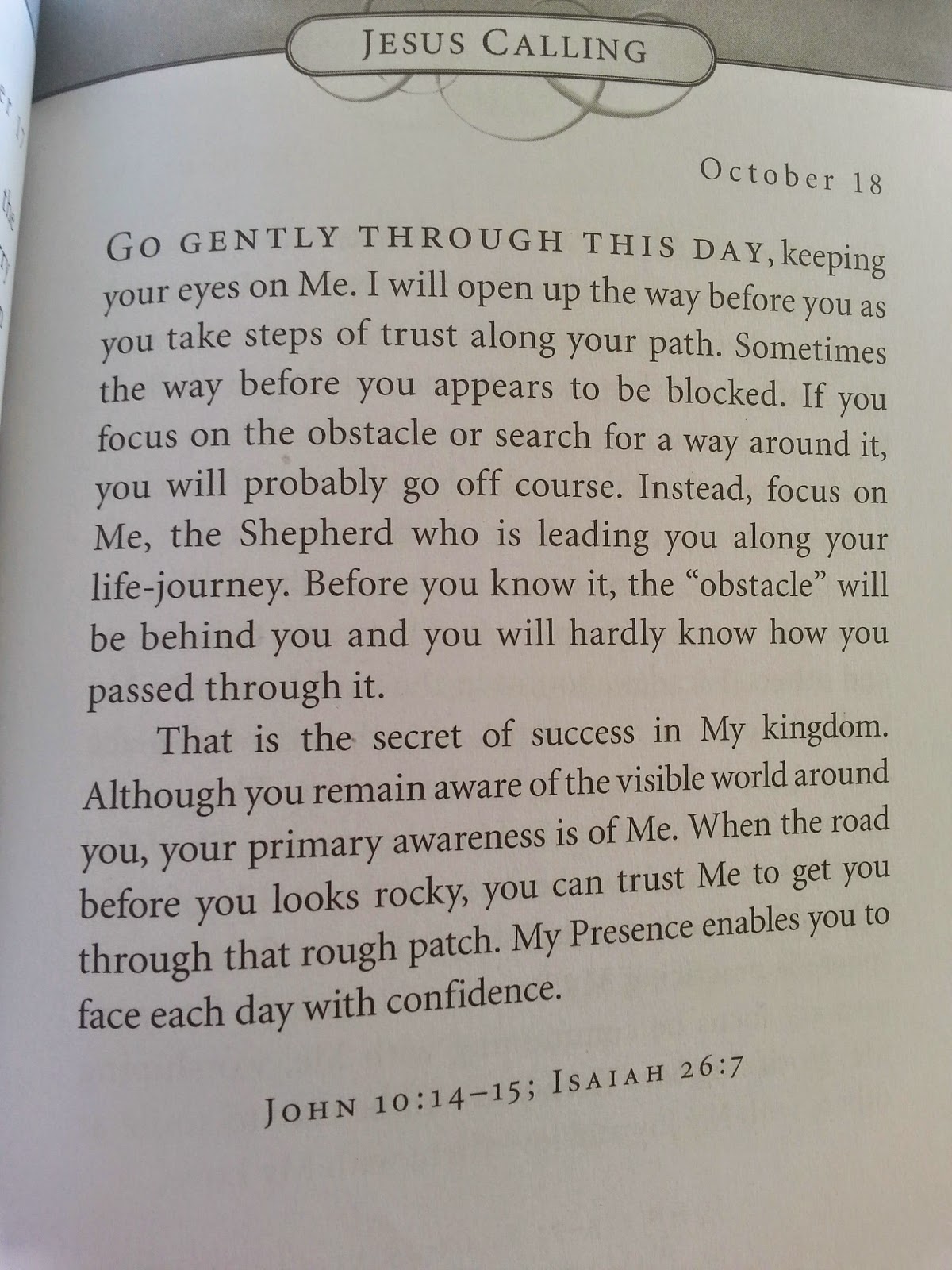 Jesus Calling Daily Devotion This Day