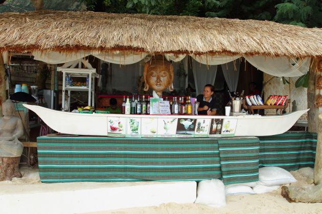 Beach Bar on Seven Commandos Beach near El Nido, Philippines