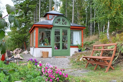 Växthus av återvinningsmaterial Växthus av återvinningsmaterial