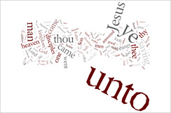 c0 wordle picture of the Gosel of Matthew