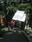 Here, everyone prepping the shot.