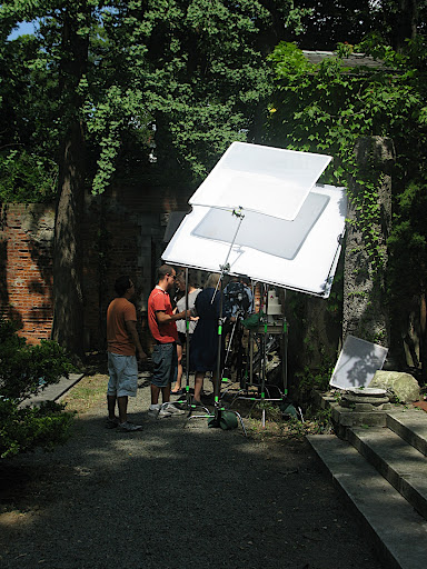 Here, everyone prepping the shot.