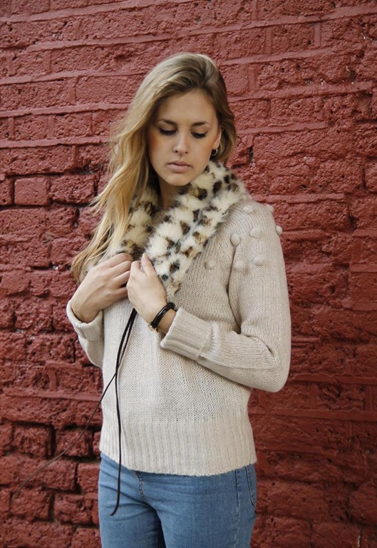 Faux Fur Collar Scarf, £22, The Whitepepper