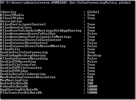 Lync SCAL2 - global default Lync SCAL2 - global default