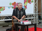Moment de la presentació. Setmana del Llibre. Parc de la Ciutadella.