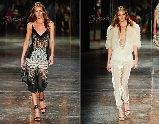 rosie huntington whiteley desfila para animale na spfw